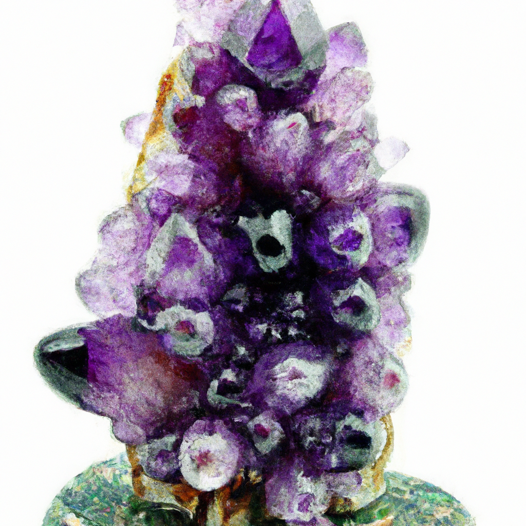 Amethyst Tree, Stone Money Tree, Amethyst Crystal, Purple Room Decor, Amethyst Stone, Good Luck Gems, Desk Decorations, Crystal Bonsai Tree, Amethyst Stress Relief Crystal, Crystals for Anxiety